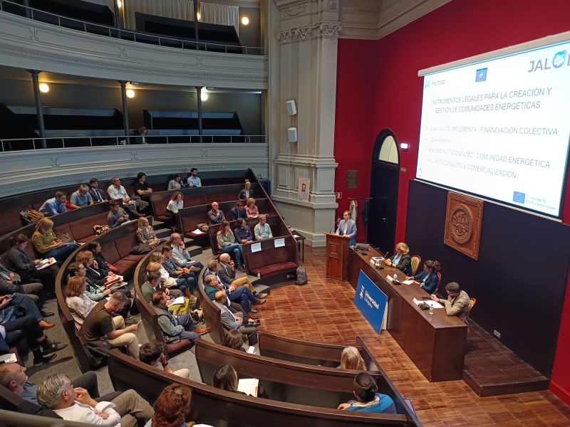 Jornada “Proyecto JALON: desarrollando la mayor comunidad energética comarcal de Europa “. Aula Magna, Paraninfo de la Universidad de Zaragoza, 25/10/2024